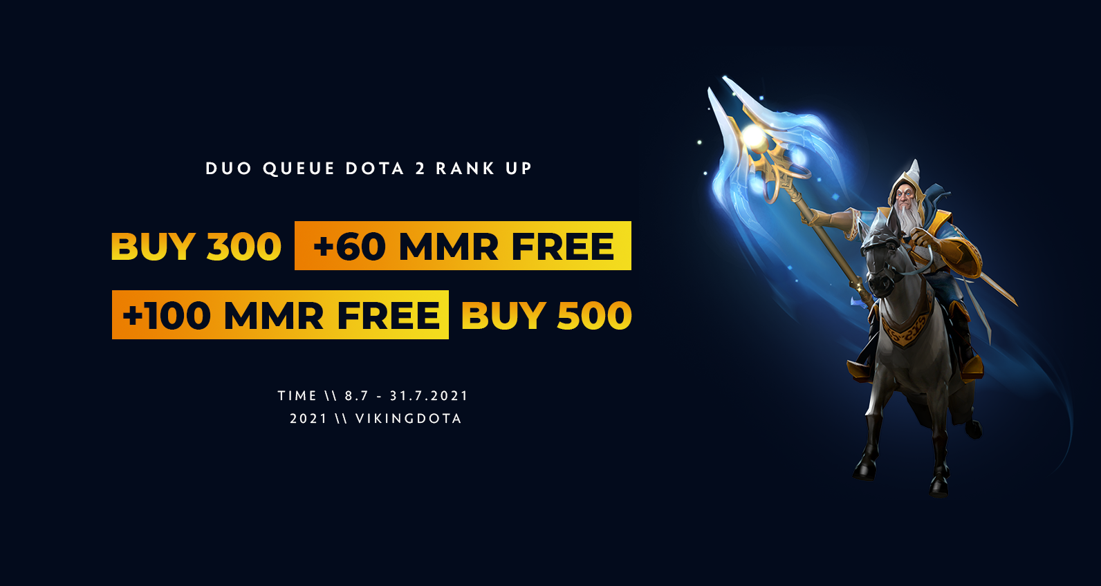 Extra 60 - 200 MMR for DuoQ Rank Up Service