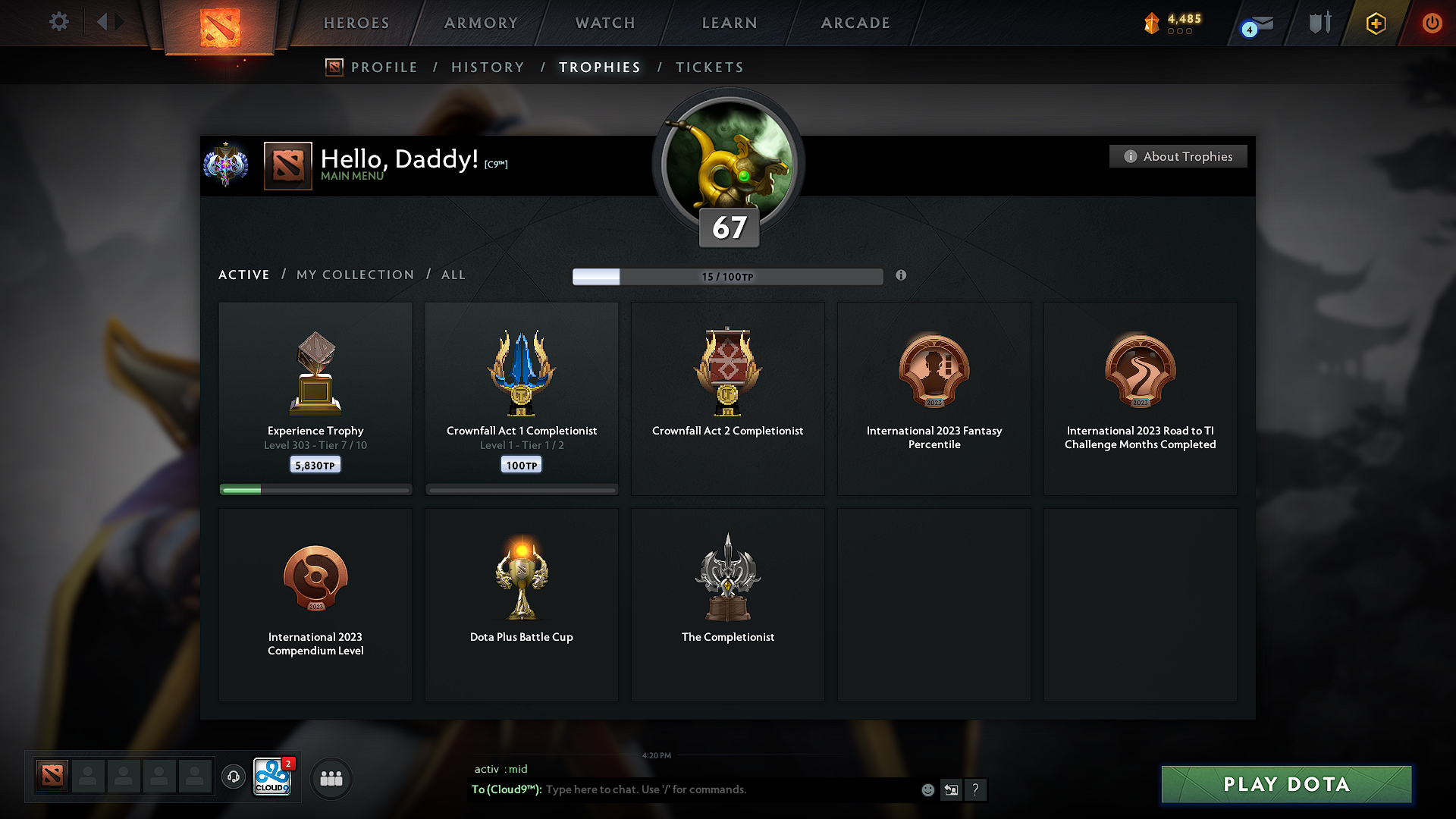 Ancient I | MMR: 3950 - Behavior: 11538 - Communication: 11538