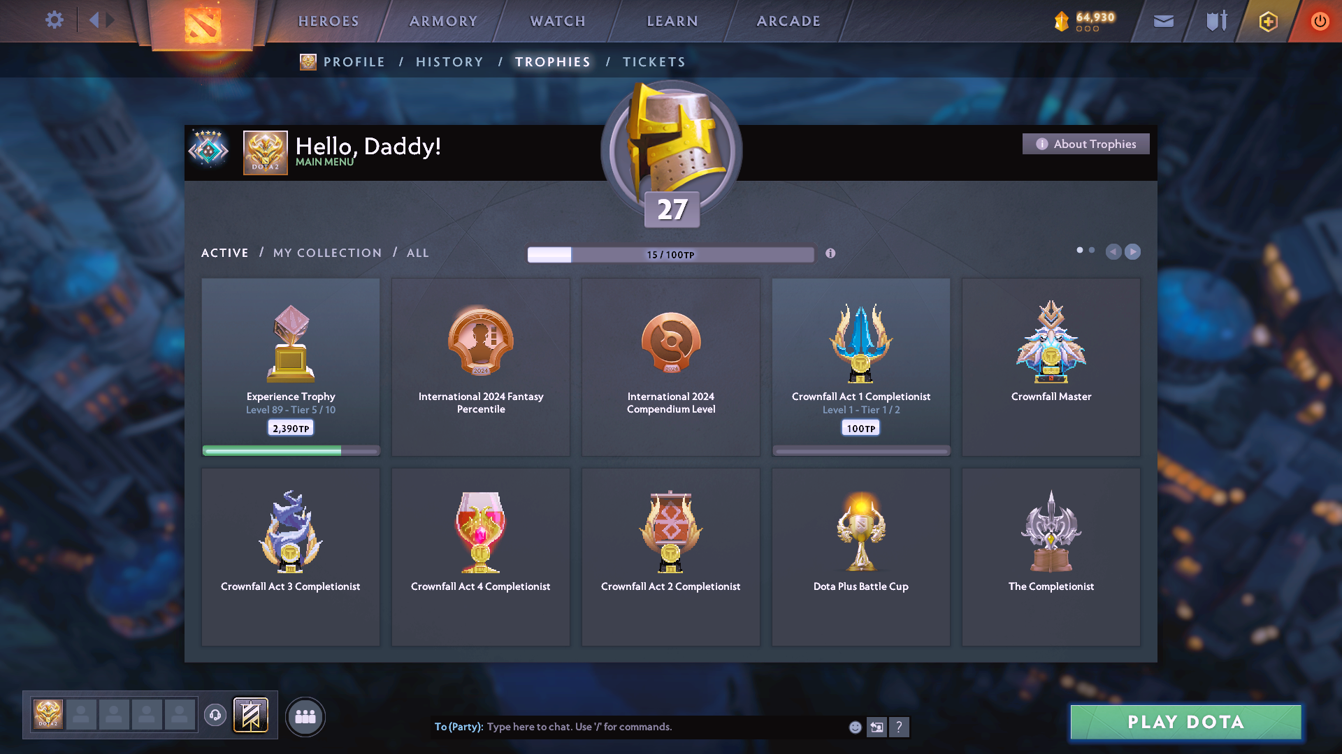 Crusader V | MMR: 2157 - Behavior: 10000 - Communication: 10000