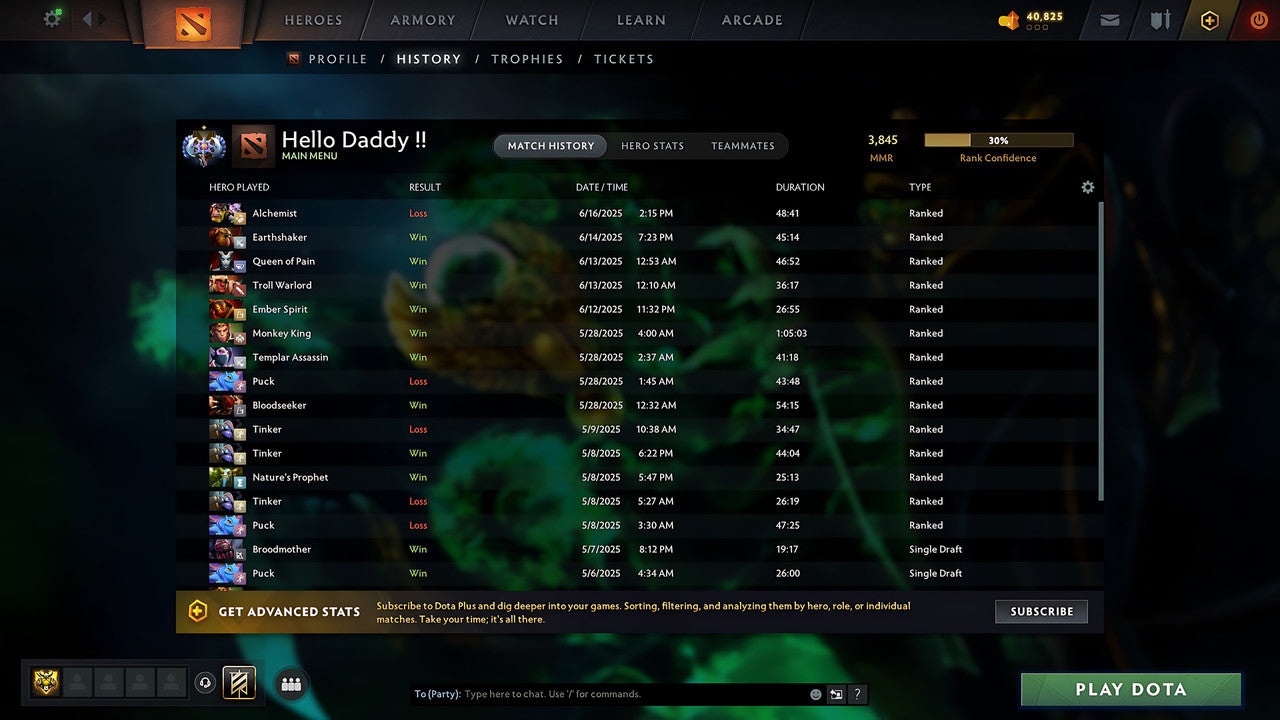 MMR: 3845 - Behavior: 8242 - Communication: 8242