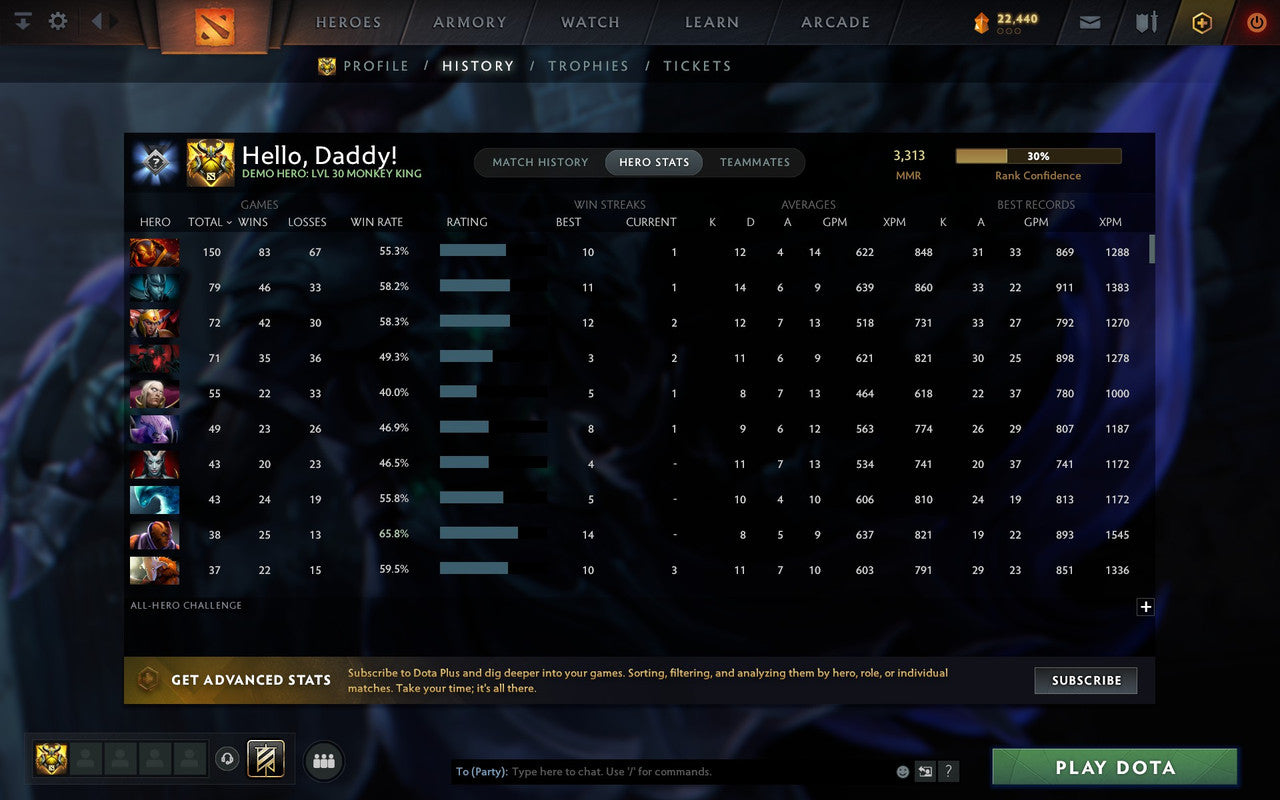 Legend III | MMR: 3313 - Behavior: 12000