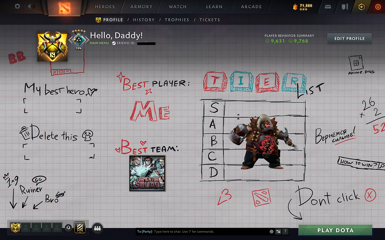 Crusader V | MMR: 2264 - Behavior: 9768