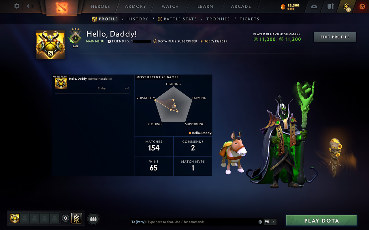 Herald III | MMR: 334 - Behavior: 11200