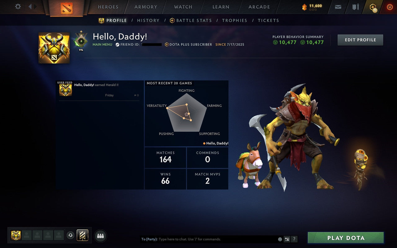 Herald I | MMR: 1 - Behavior: 10477