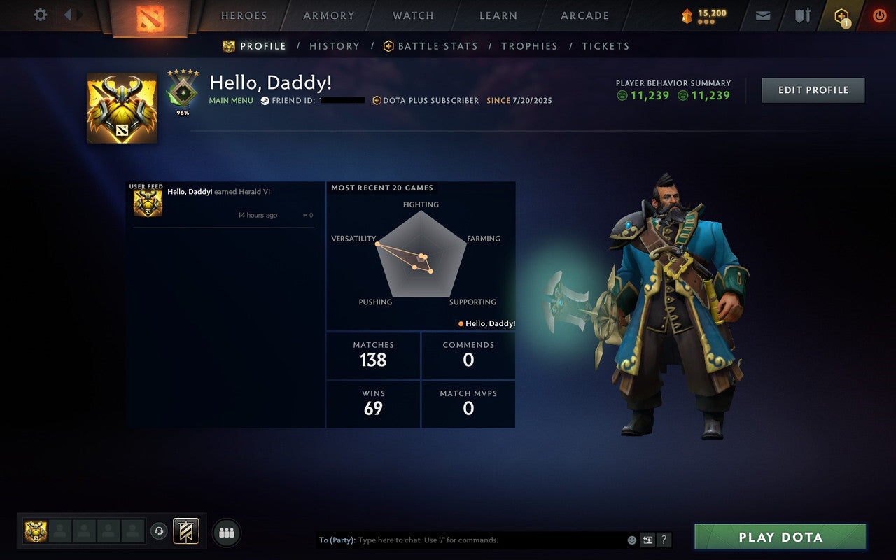 Herald V | MMR: 685 - Behavior: 11239