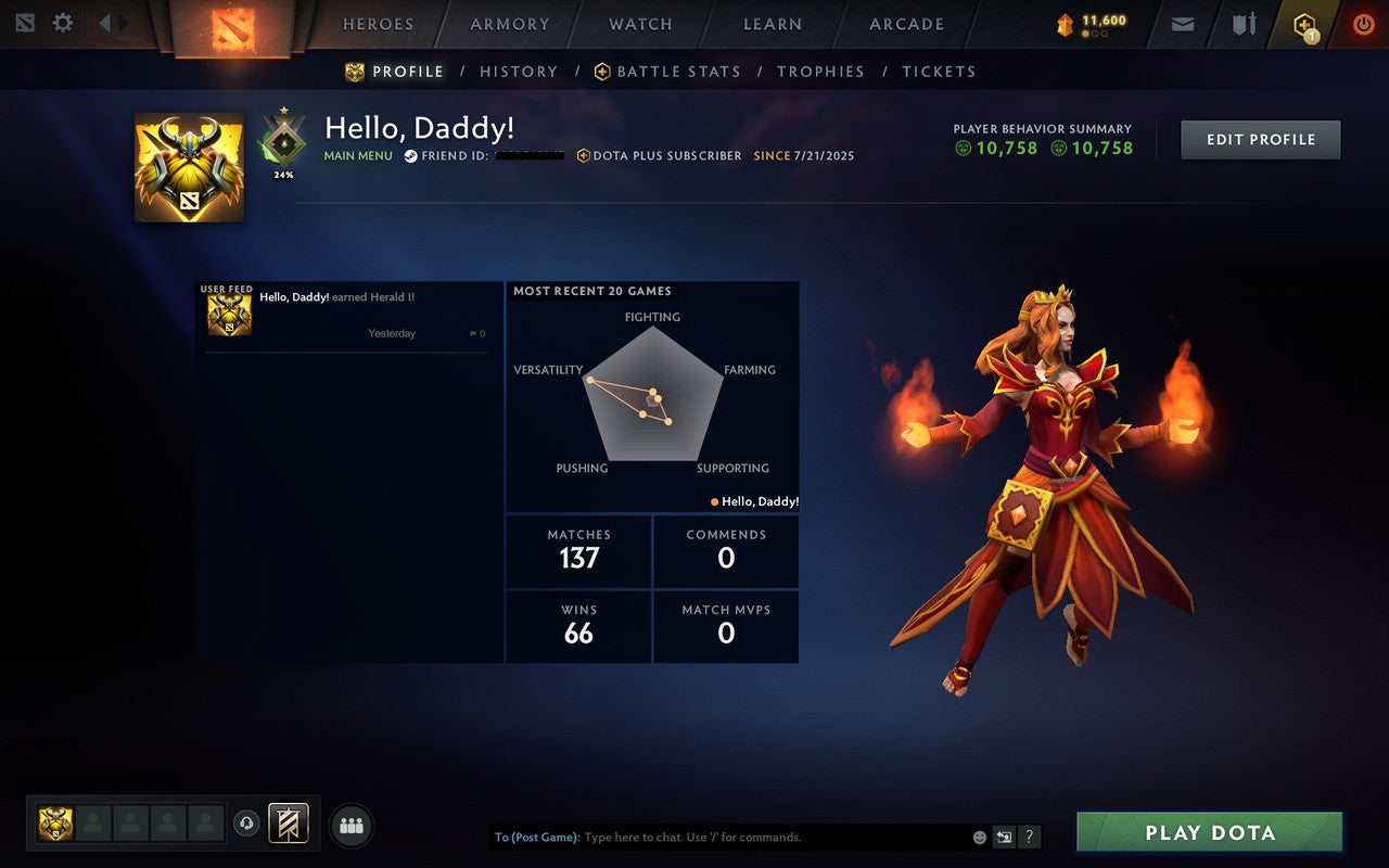 Herald I | MMR: 57 - Behavior: 10758