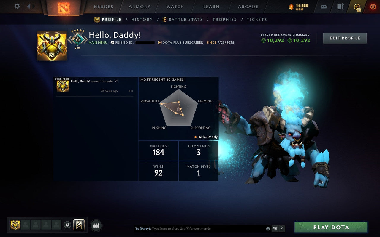 Crusader V | MMR: 2200 - Behavior: 10292