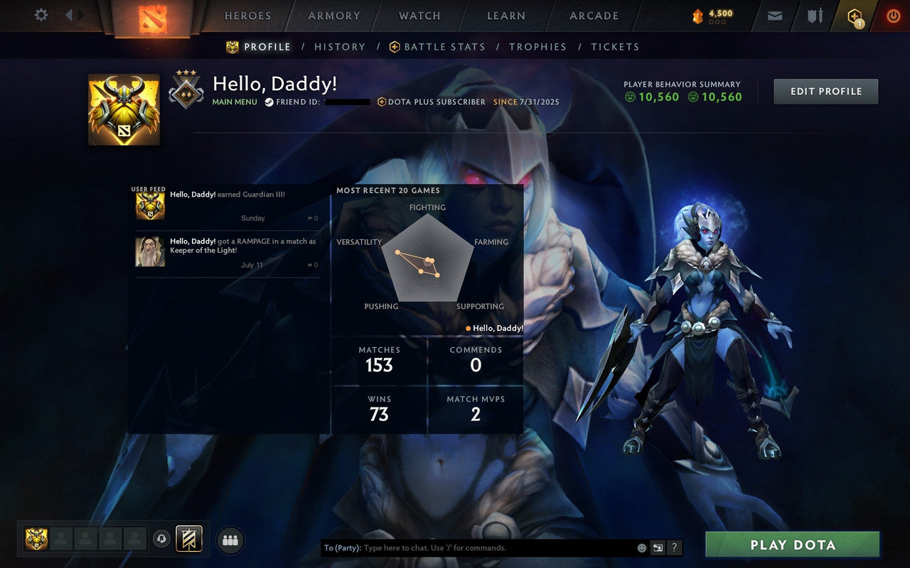Guardian I | MMR: 884 - Behavior: 10560