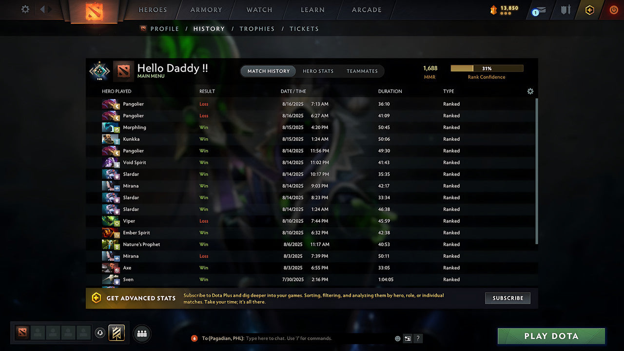 MMR: 1688 - Behavior: 8946 - Communication: 8946