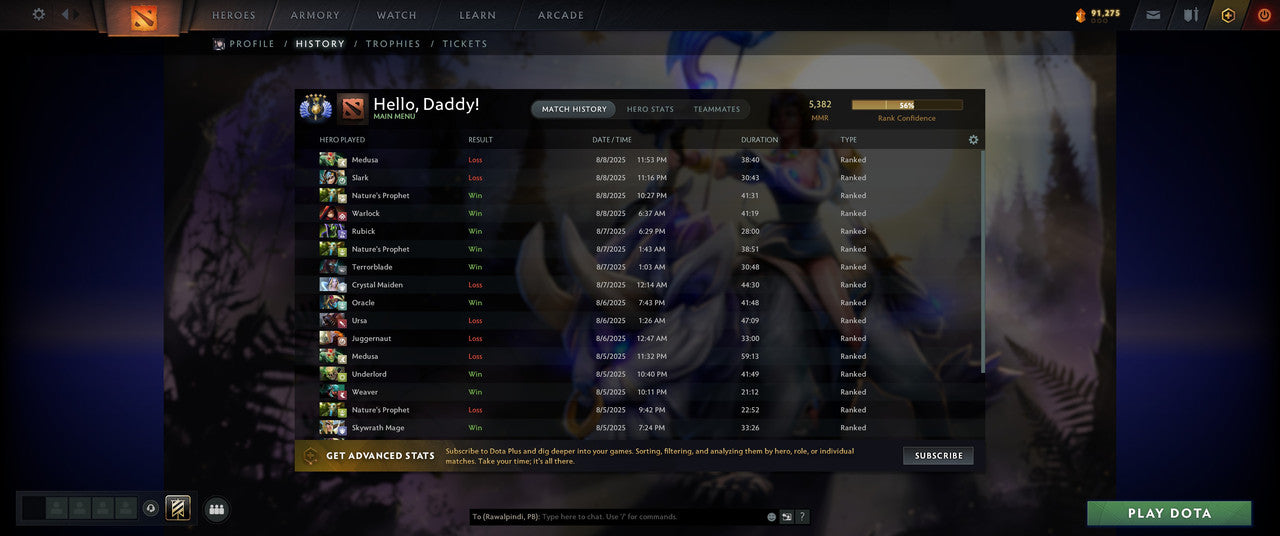 Divine V | MMR: 5382 - Behavior: 11228