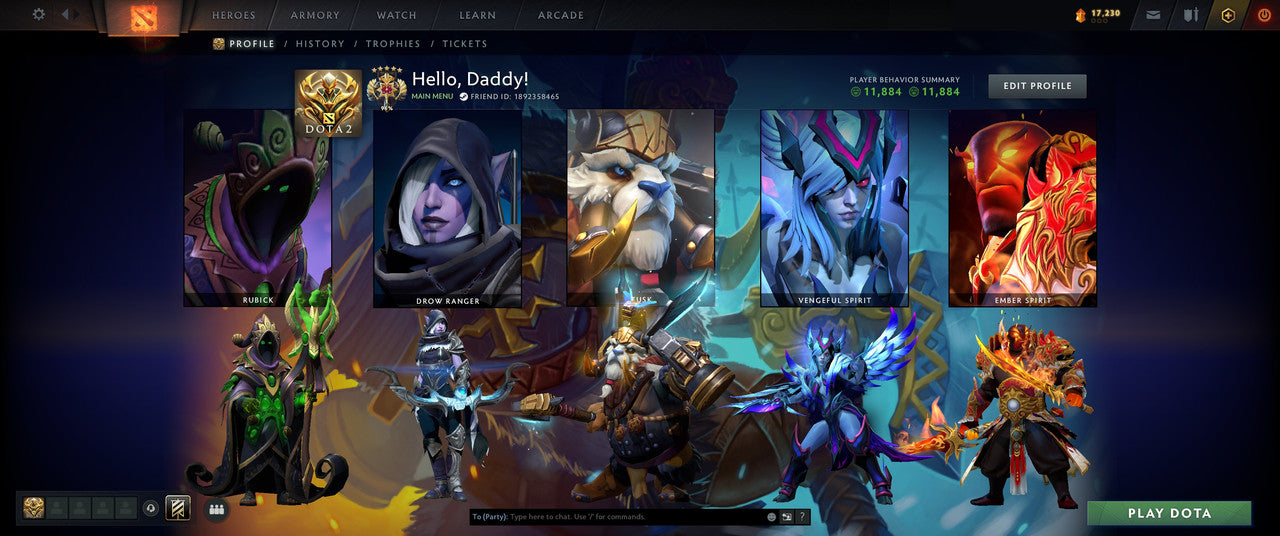 Legend V | MMR: 3842 - Behavior: 11884