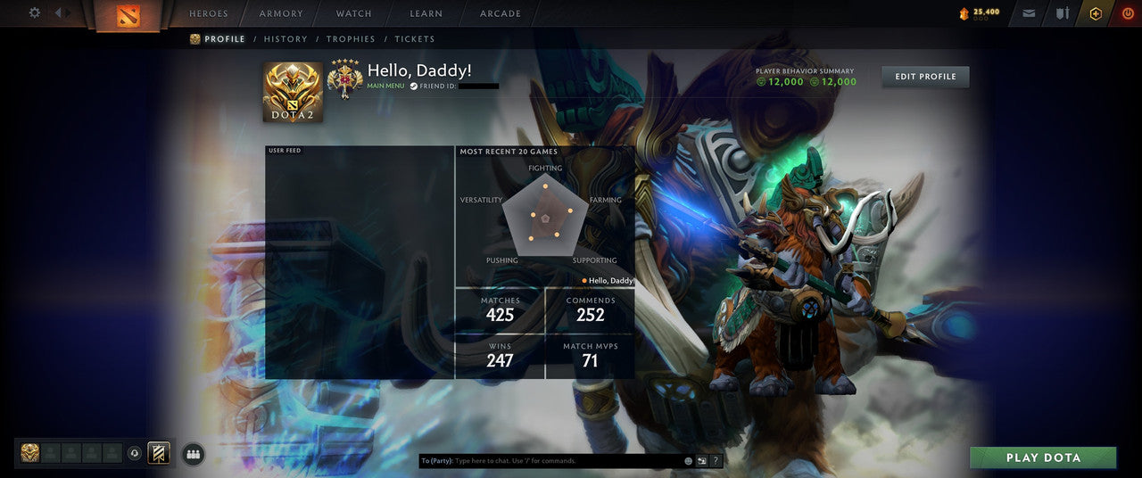 Legend V | MMR: 3711 - Behavior: 12000