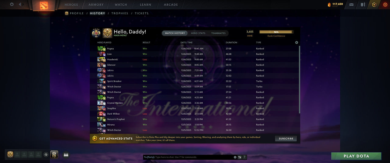 Legend IV | MMR: 3605 - Behavior: 12000