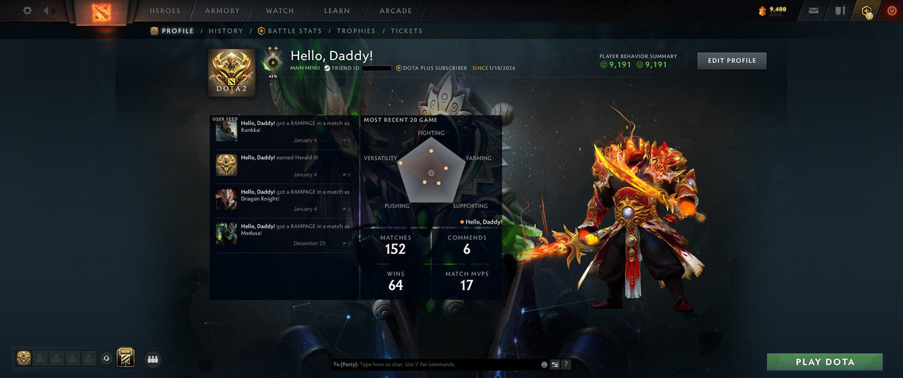 Herald II | MMR: 120 - Behavior: 9191