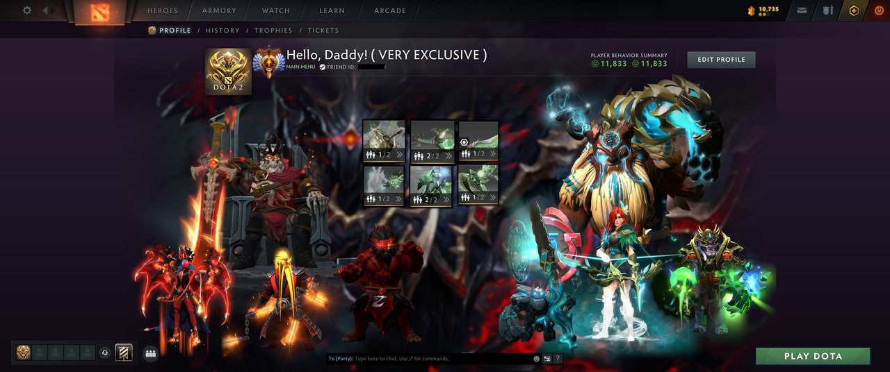 Immortal | MMR: 5734 - Behavior: 11833