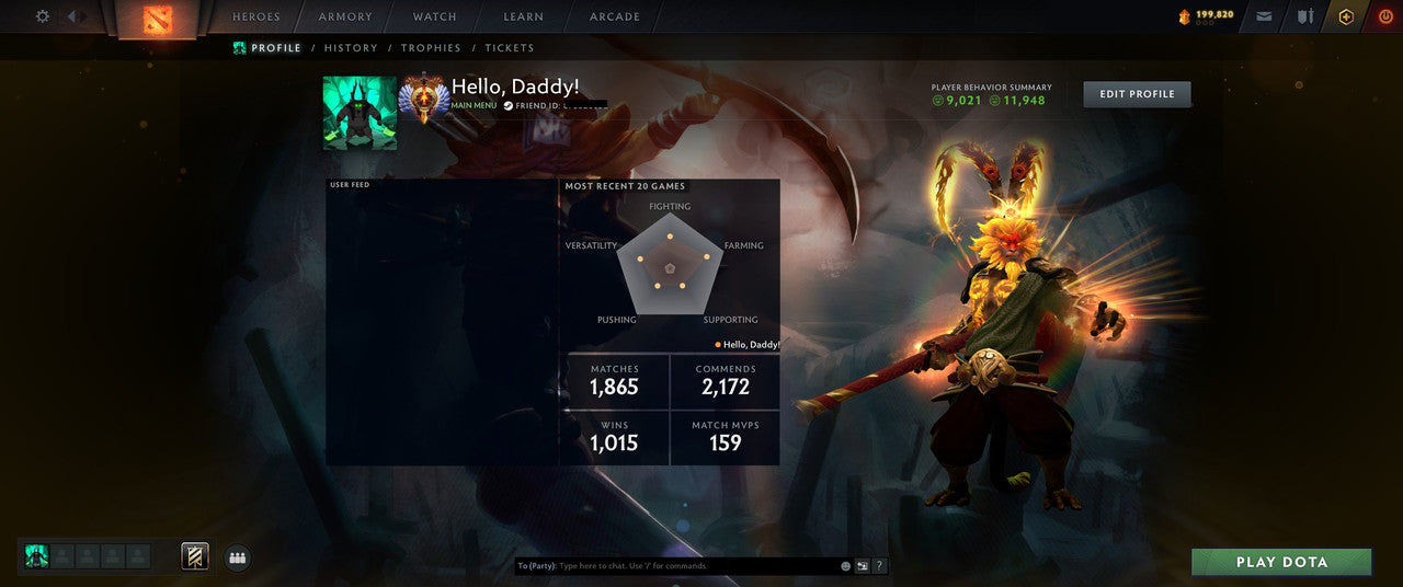 Immortal | MMR: 5787 - Behavior: 11948