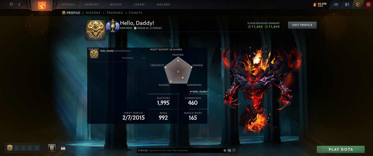 Divine I | MMR: 4688 - Behavior: 11845