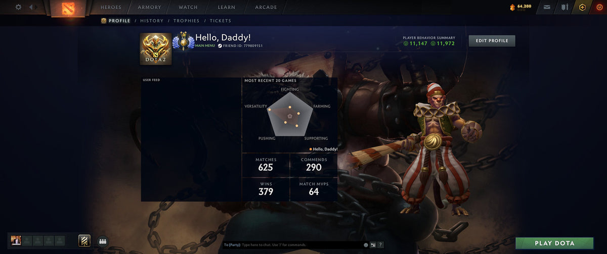 Divine II | MMR: 4673 - Behavior: 11972