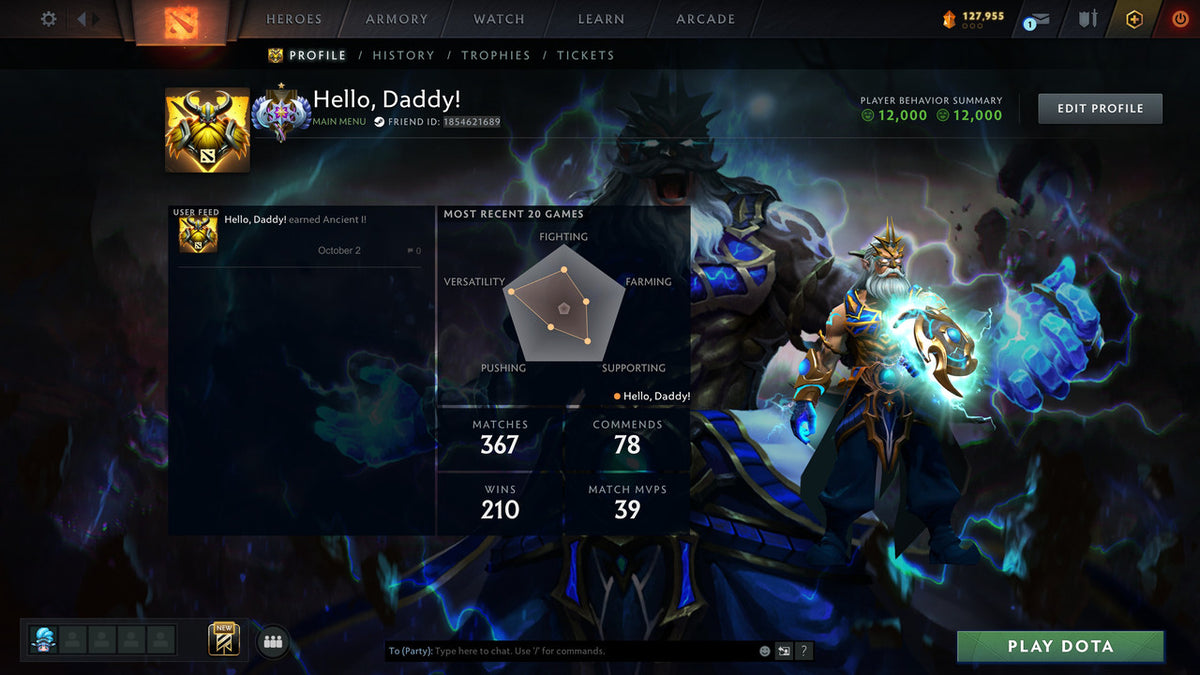 Ancient I | MMR: 3850 - Behavior: 12000