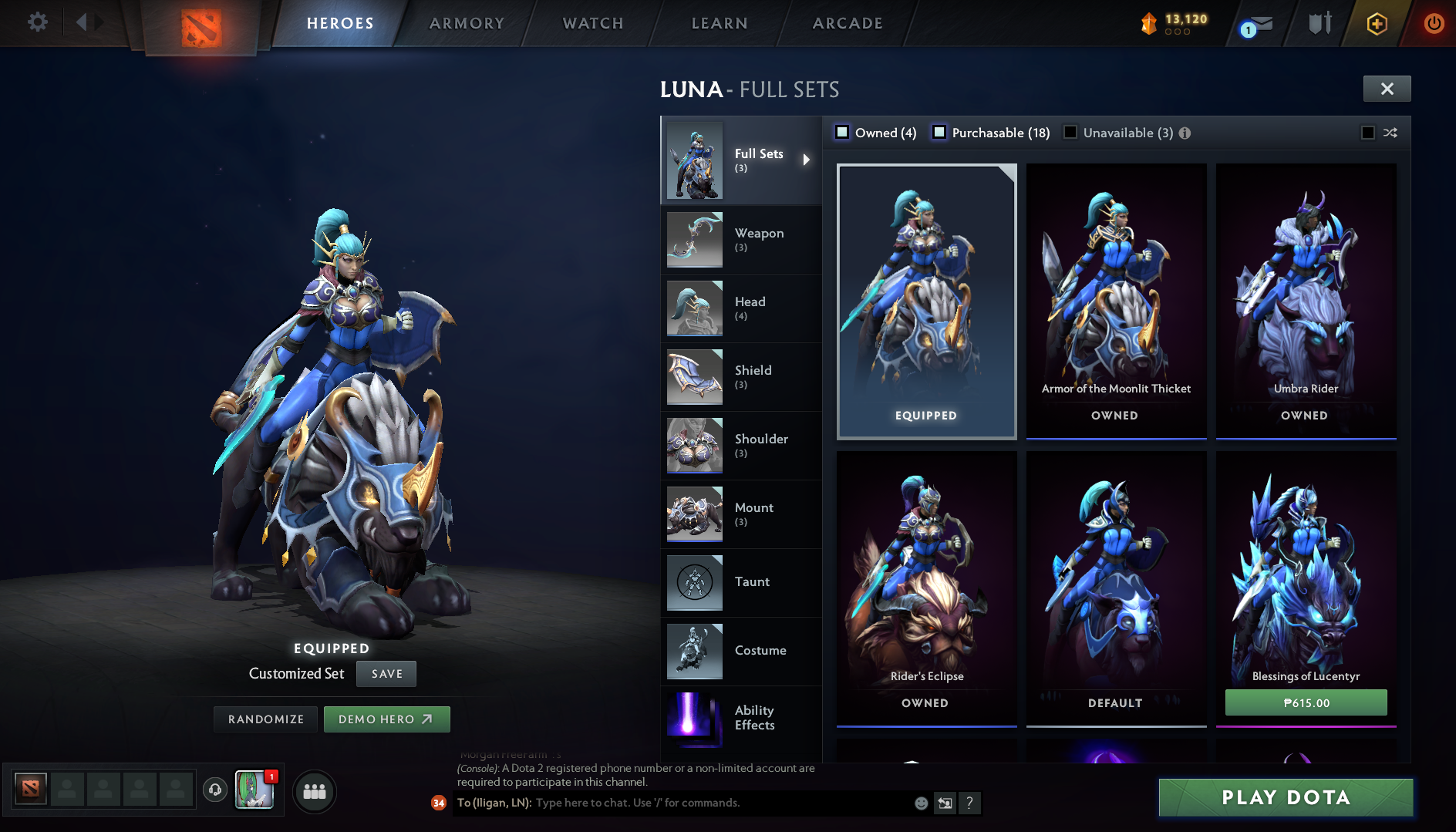 Legend V | MMR: 3695 - Behavior: 10773 - Communication: 10773