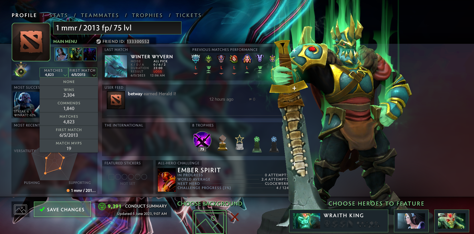 Herald I | MMR: 1 - Behavior: 9391