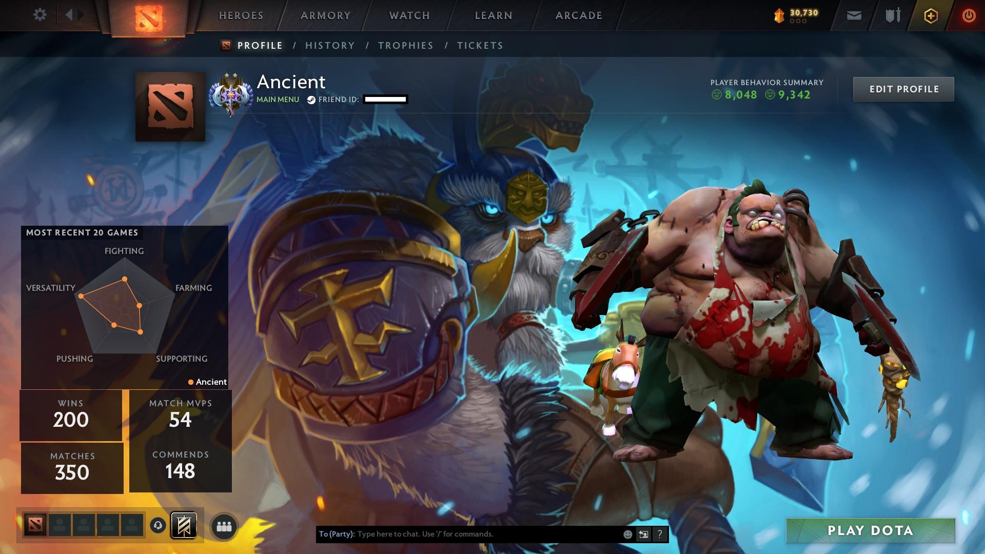 Ancient II | MMR: 3975 - Behavior: 9342 - Communication: 8048