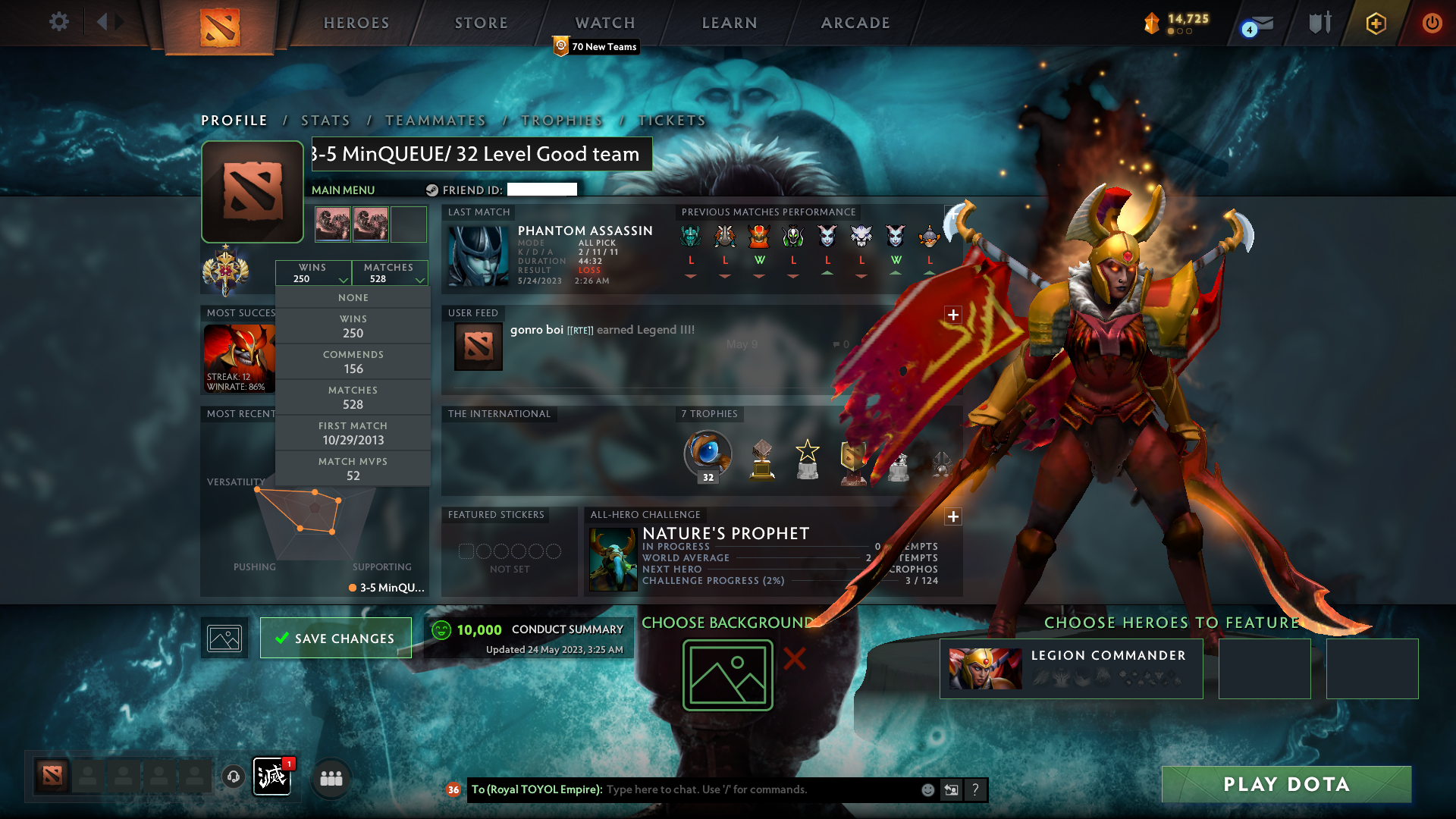 Legend I | MMR: 3066 - Behavior: 10000
