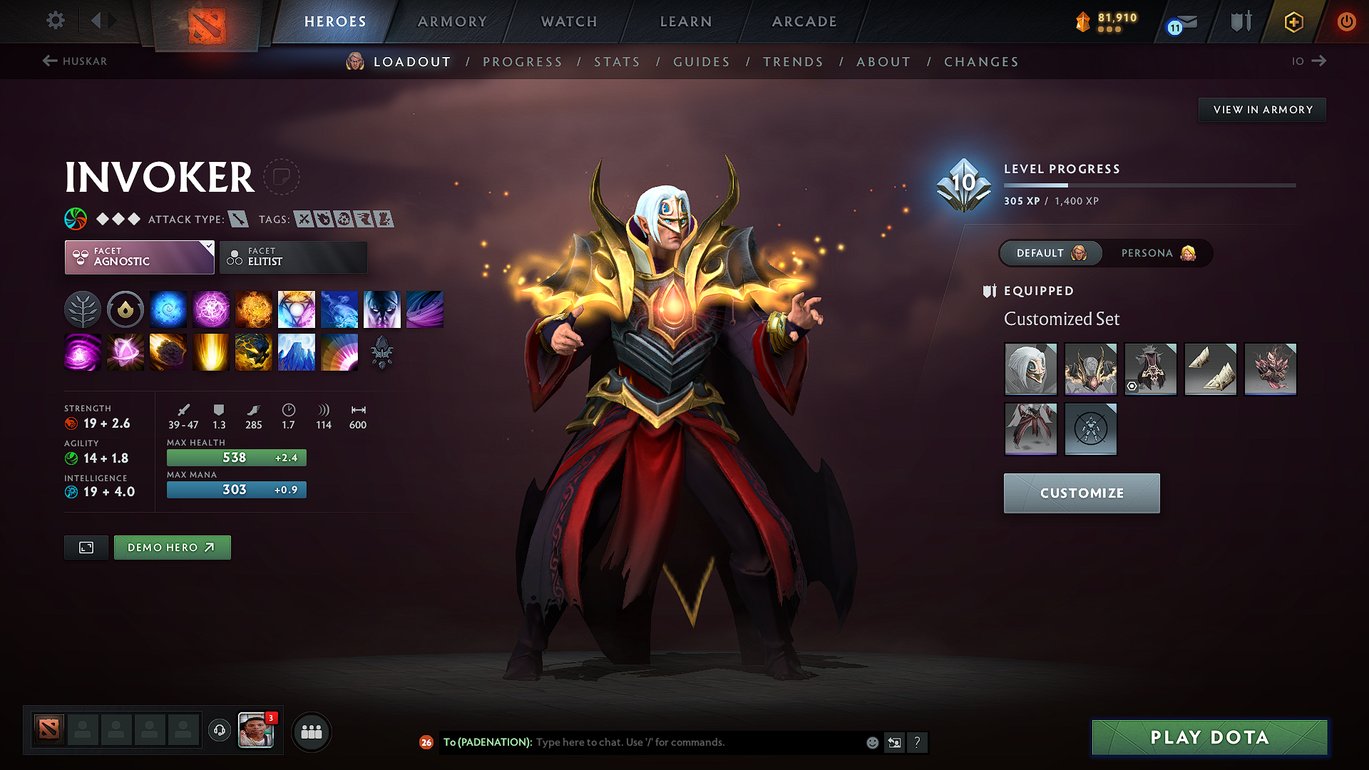 Legend I | MMR: 3100 - Behavior: 11914 - Communication: 11914