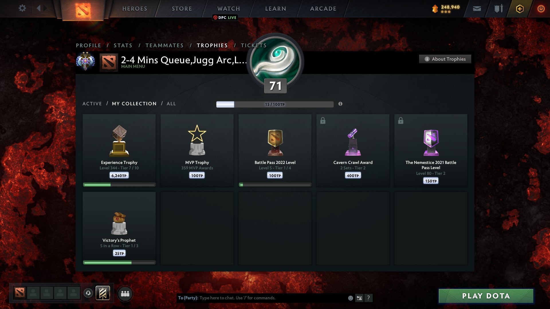 Ancient II | MMR: 4139 - Behavior: 9890