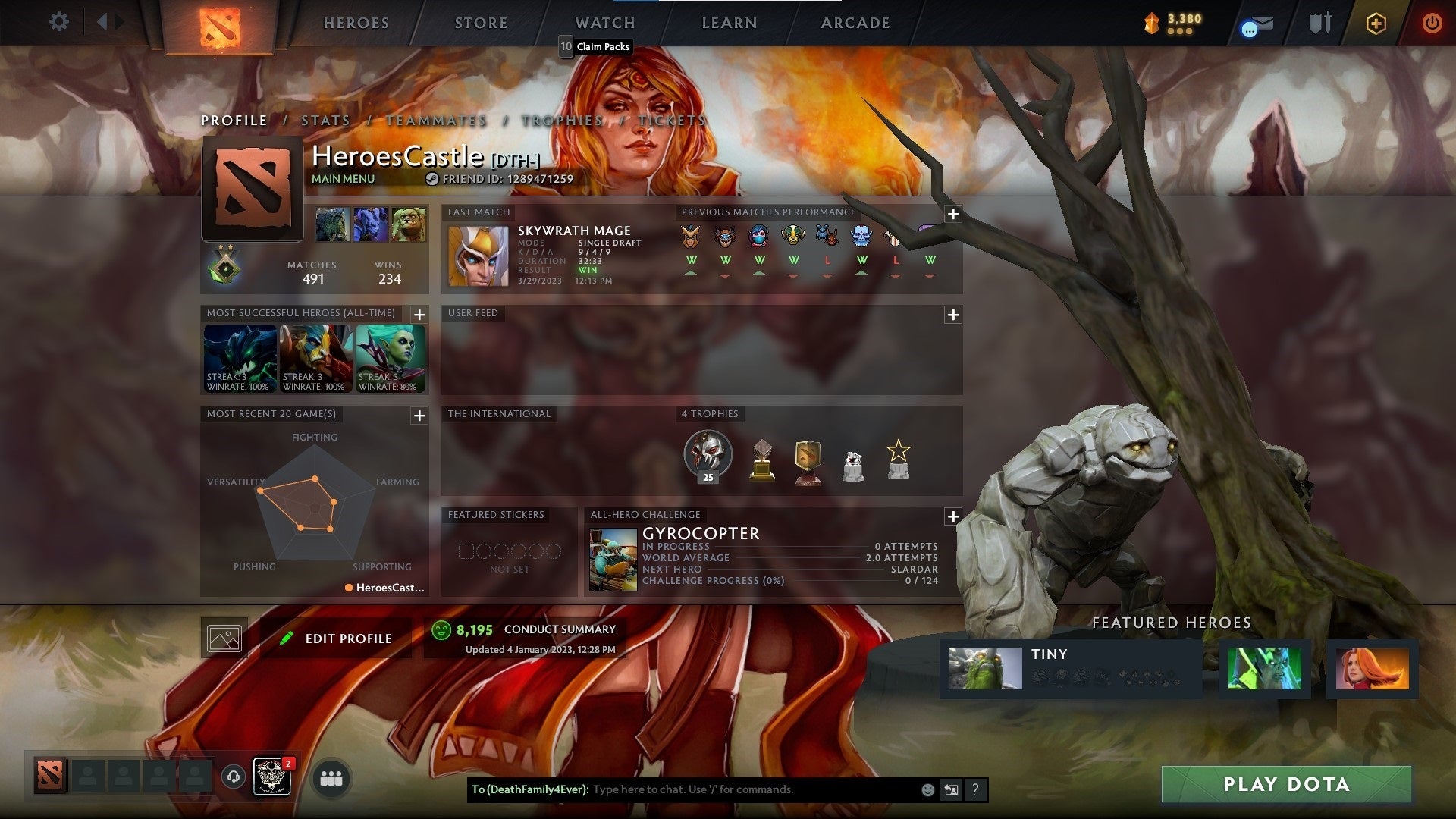 Herald II | MMR: 20 - Behavior: 8195