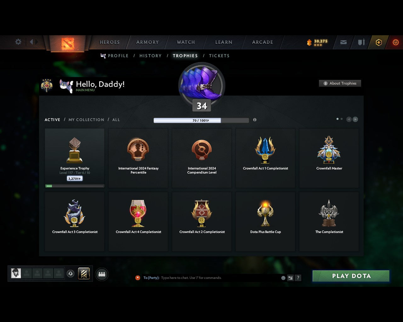 Legend IV | MMR: 3477 - Behavior: 8231 - Communication: 8231