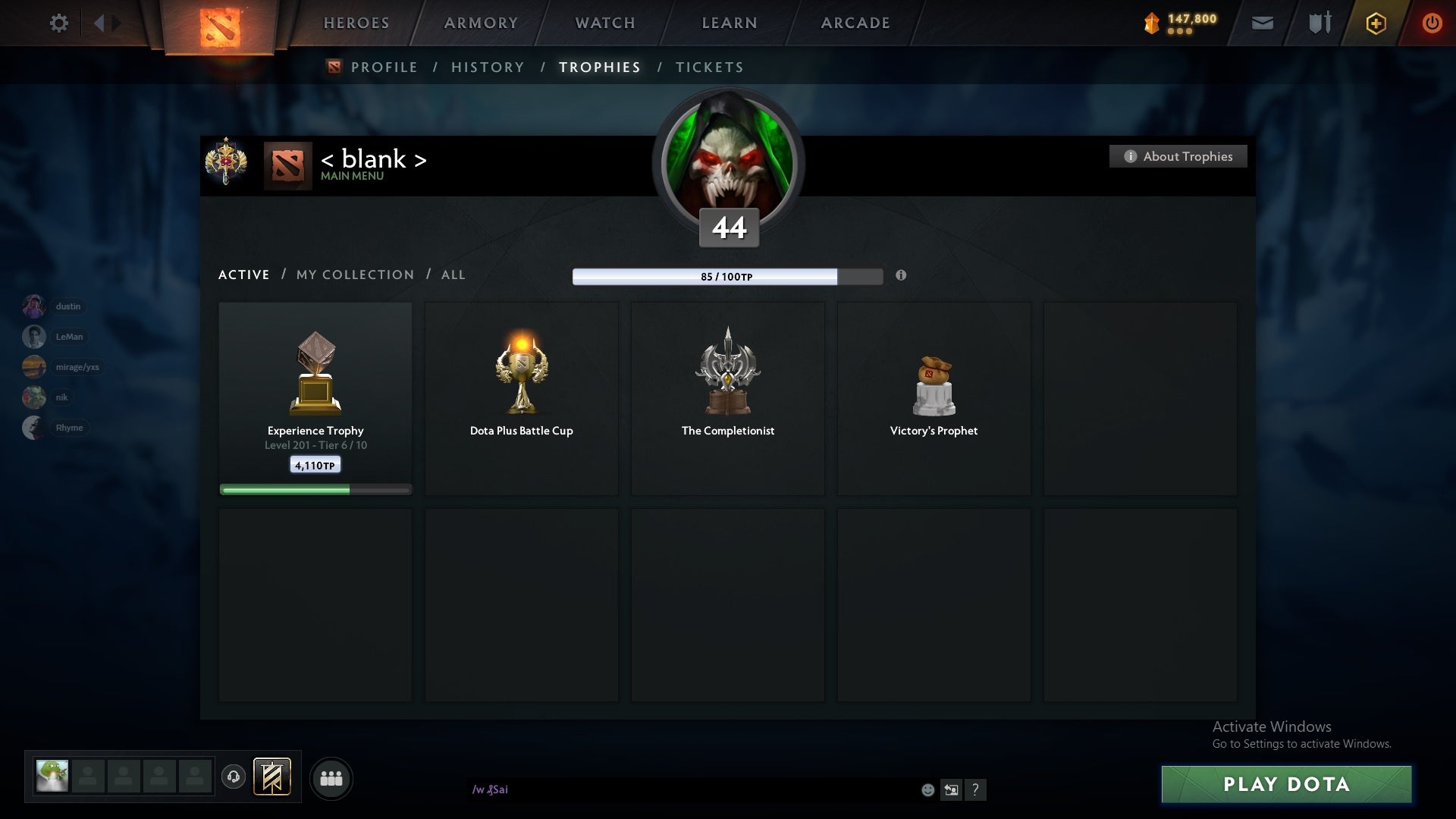 MMR: 3145 - Behavior: 8085