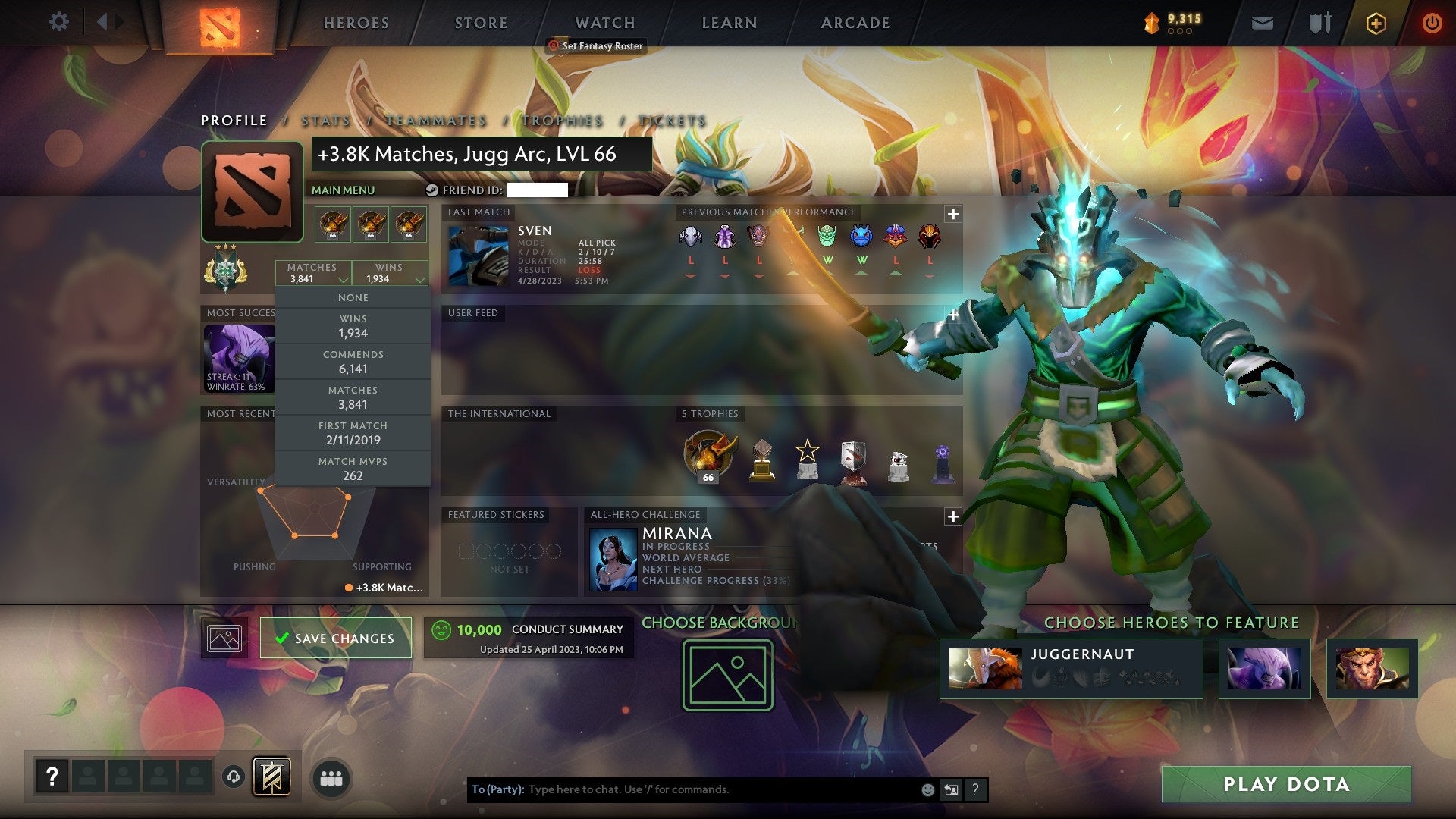 Archon III | MMR: 2520 - Behavior: 10000