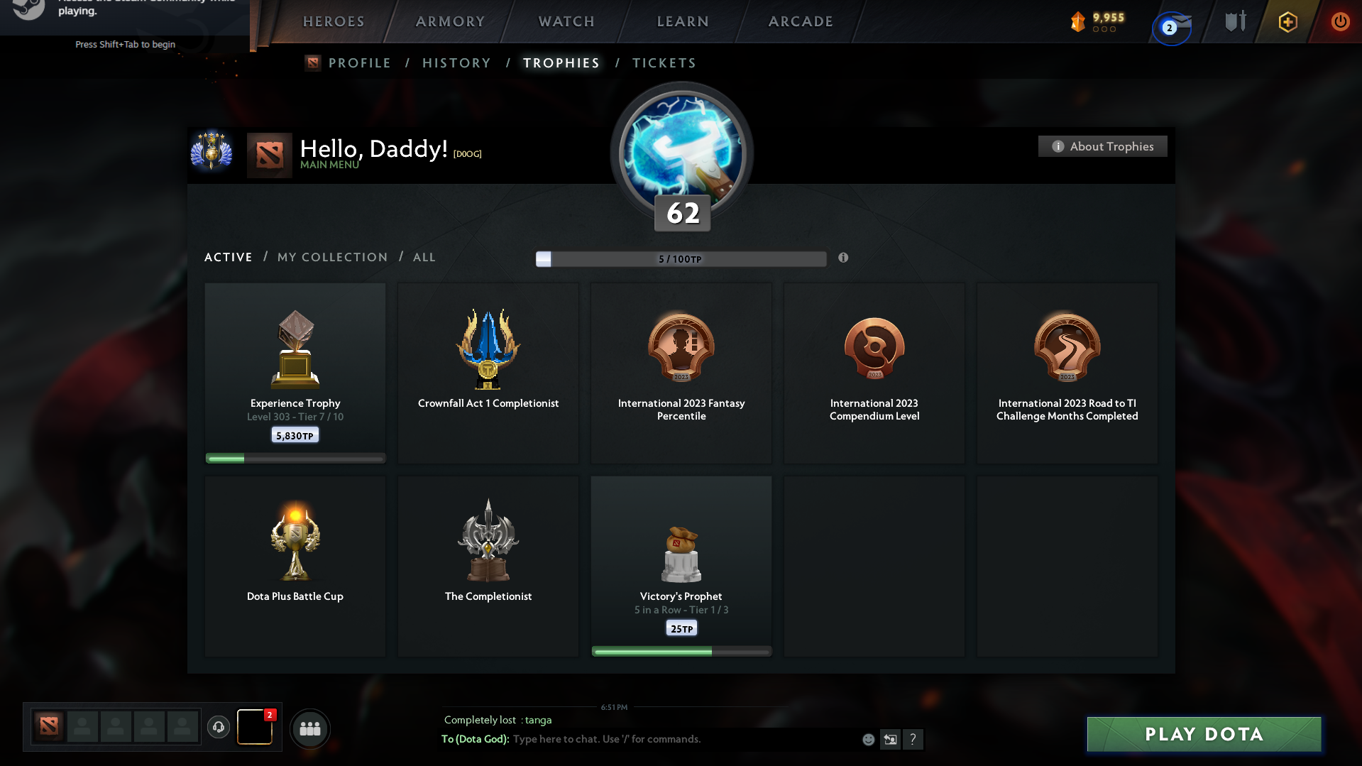 Divine V | MMR: 5263 - Behavior: 9395 - Communication: 9395