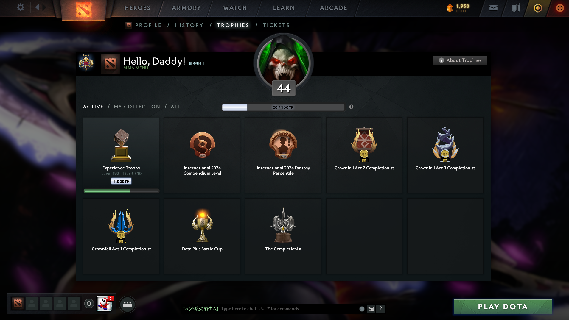 Legend III | MMR: 3456 - Behavior: 9639 - Communication: 9639