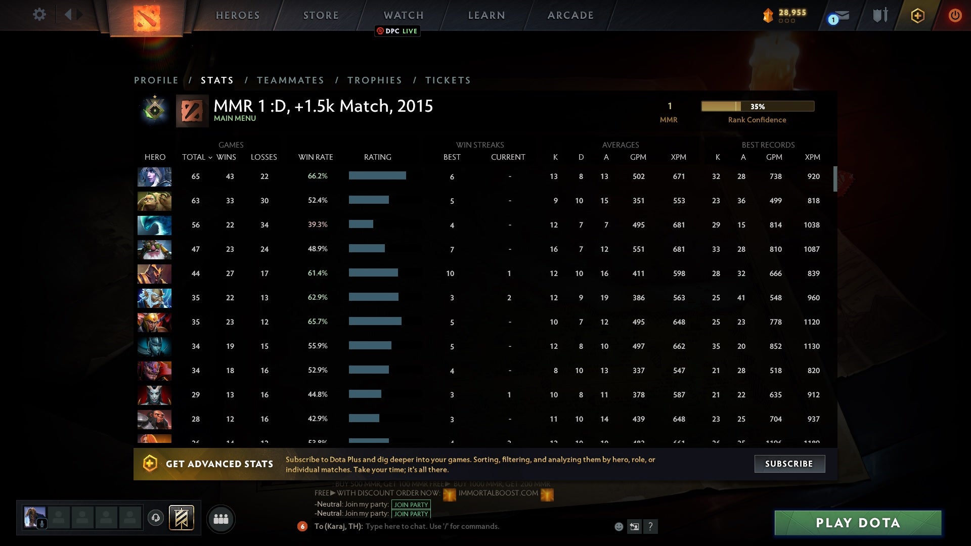 Herald I | MMR: 1 - Behavior: 9950