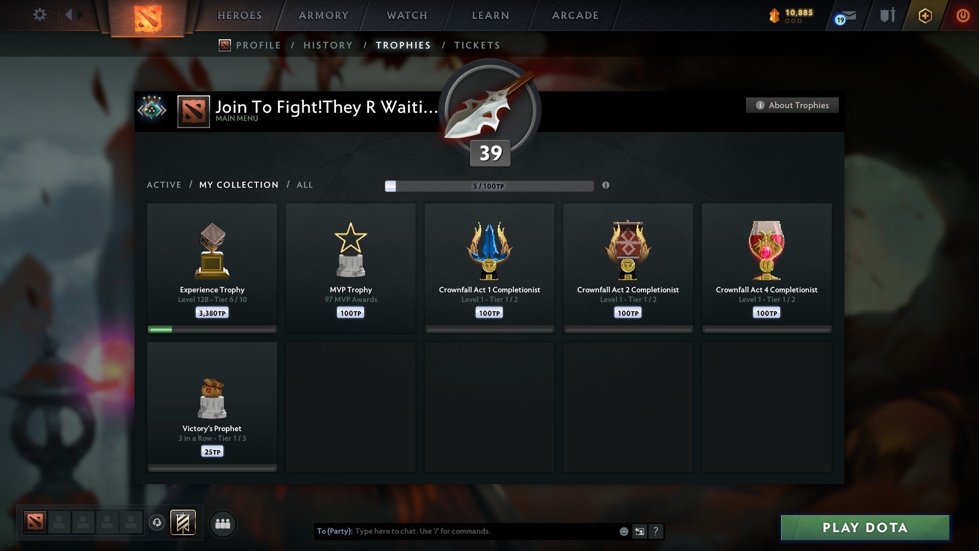 Crusader IV | MMR: 2042 - Behavior: 9065 - Communication: 9065