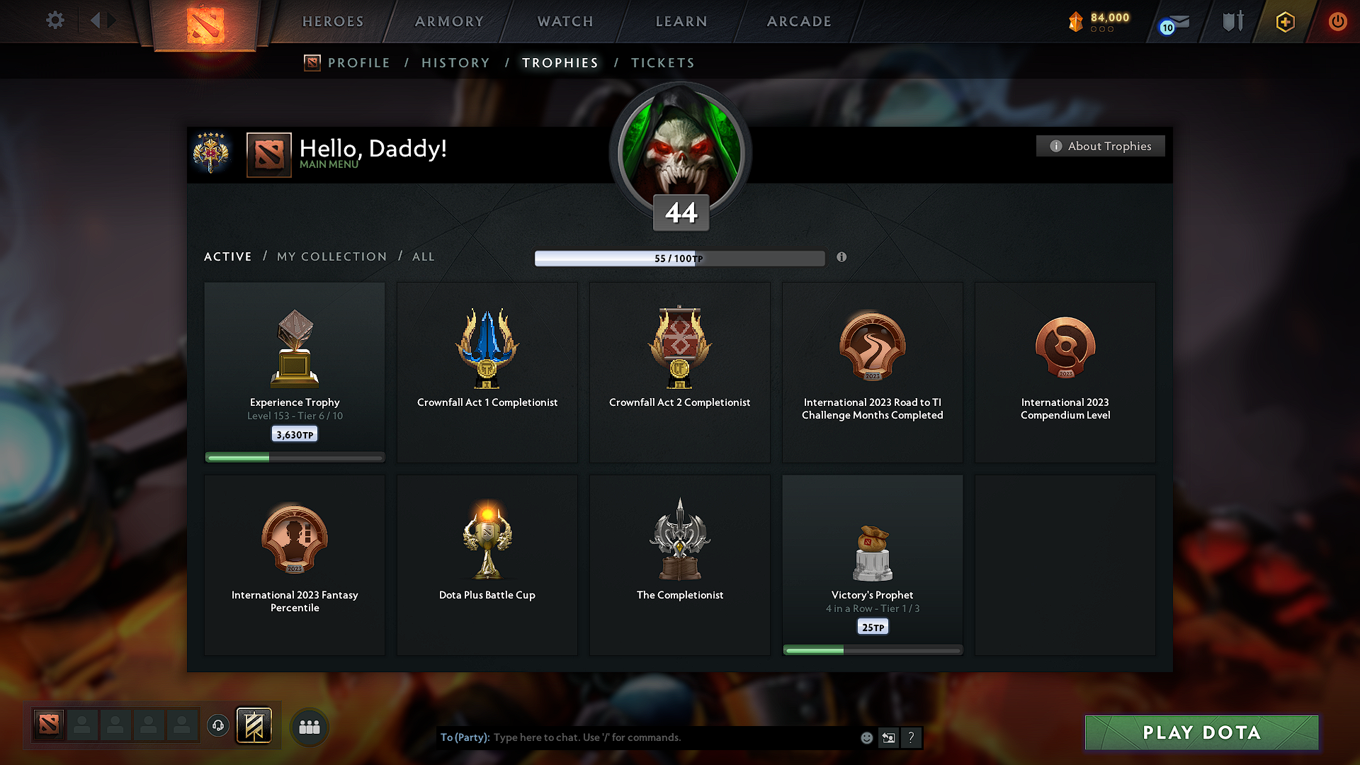 Legend V | MMR: 3655 - Behavior: 8461 - Communication: 8461