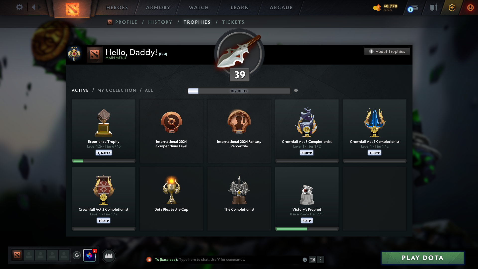 Legend III | MMR: 3346 - Behavior: 11933 - Communication: 8989