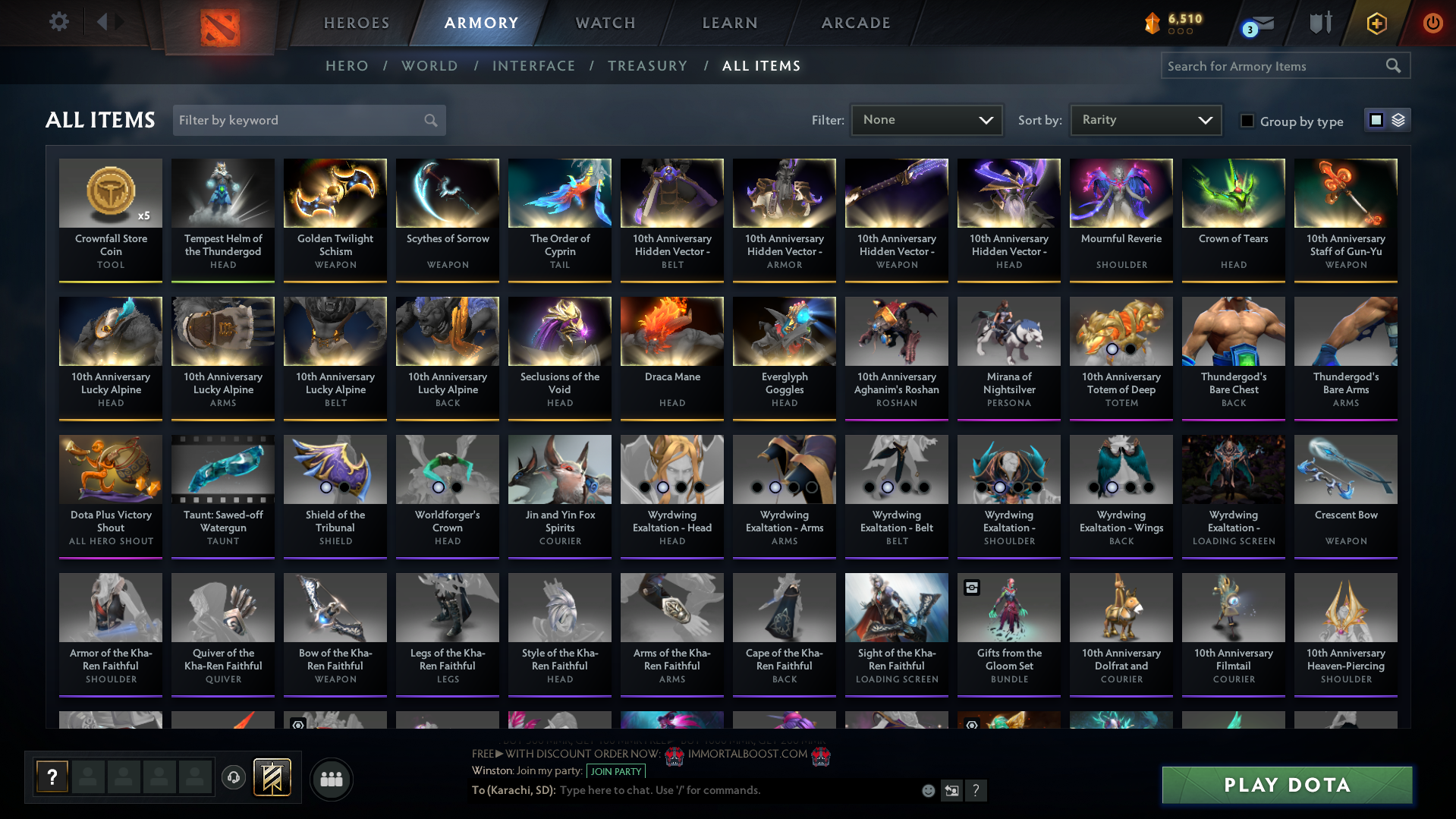 Immortal | MMR: 5688 - Behavior: 11864 - Communication: 11864