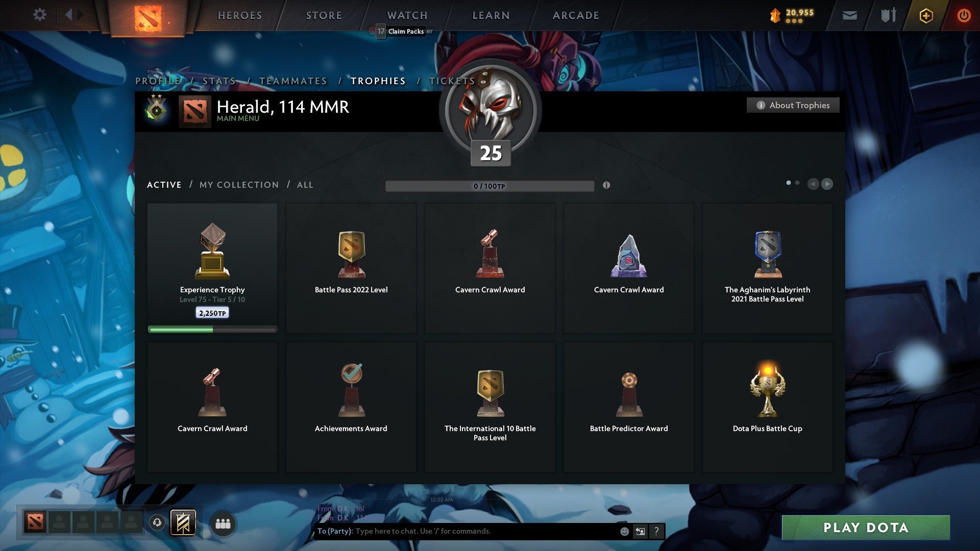 Herald II | MMR: 114 - Behavior: 9960