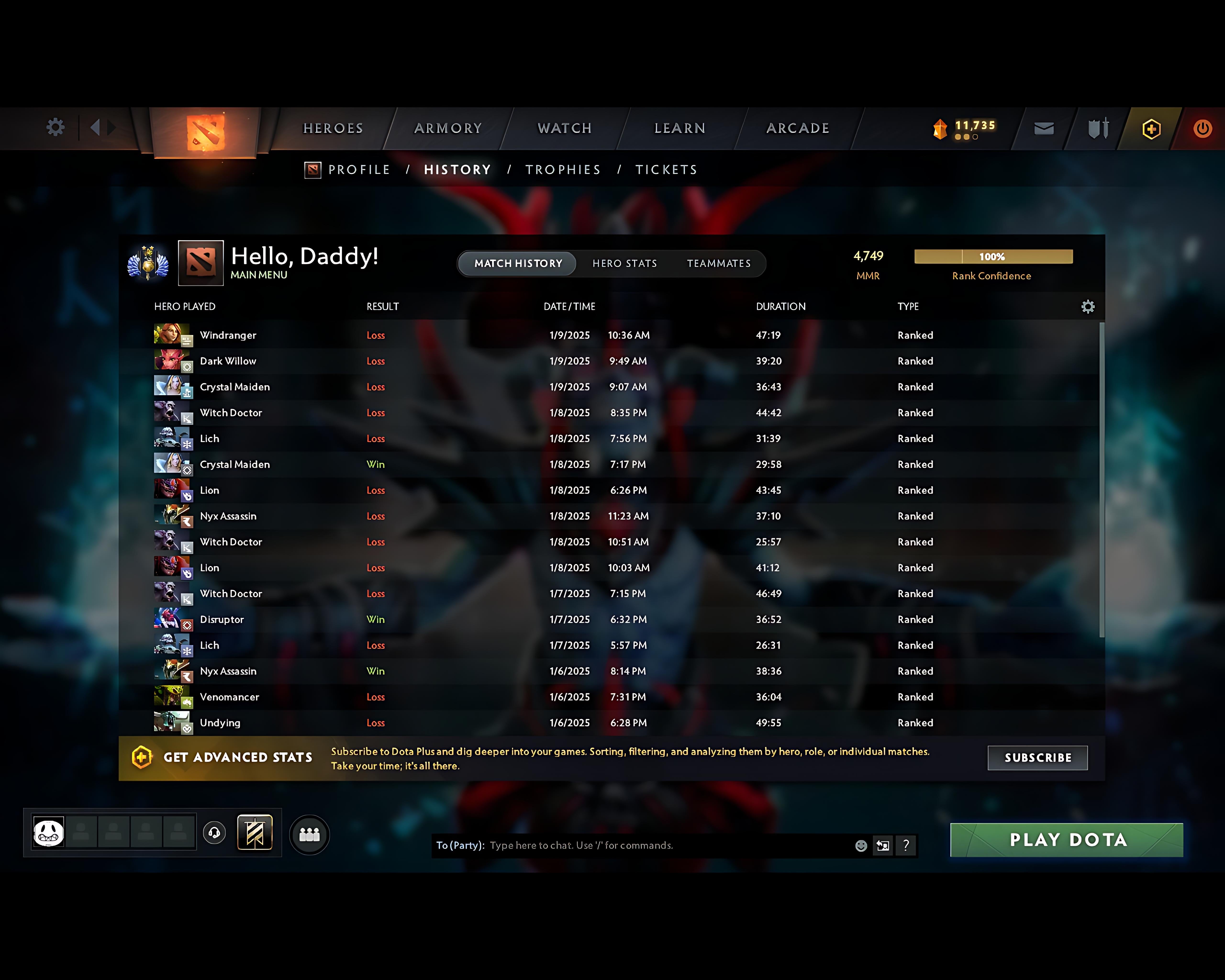 Divine II | MMR: 4749 - Behavior: 11829 - Communication: 11829