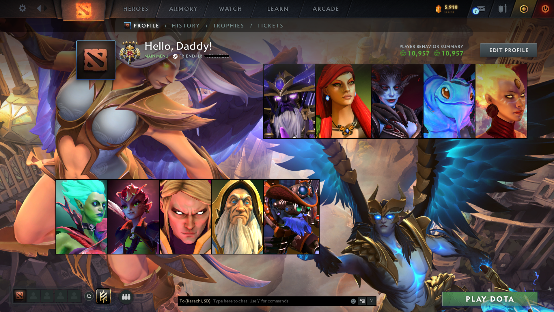 Legend V | MMR: 3596 - Behavior: 10957 - Communication: 10957