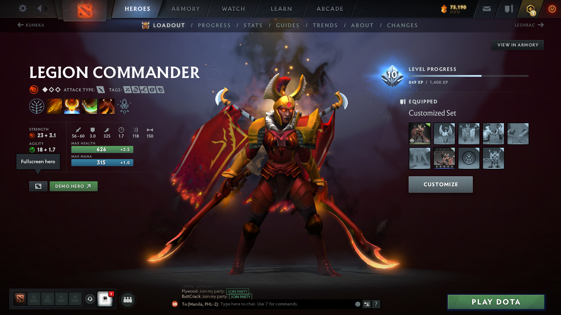 Legend III | MMR: 3417 - Behavior: 8182 - Communication: 8182