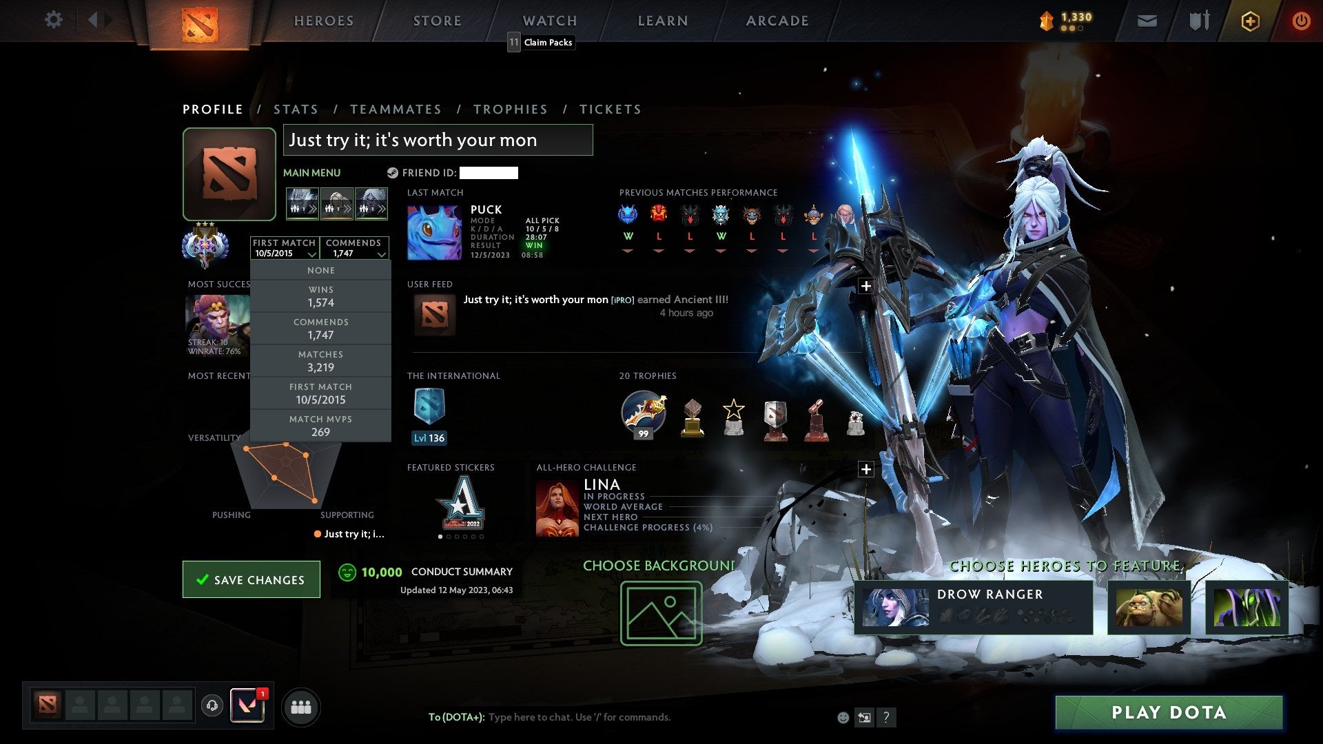 Ancient III | MMR: 4181 - Behavior: 10000