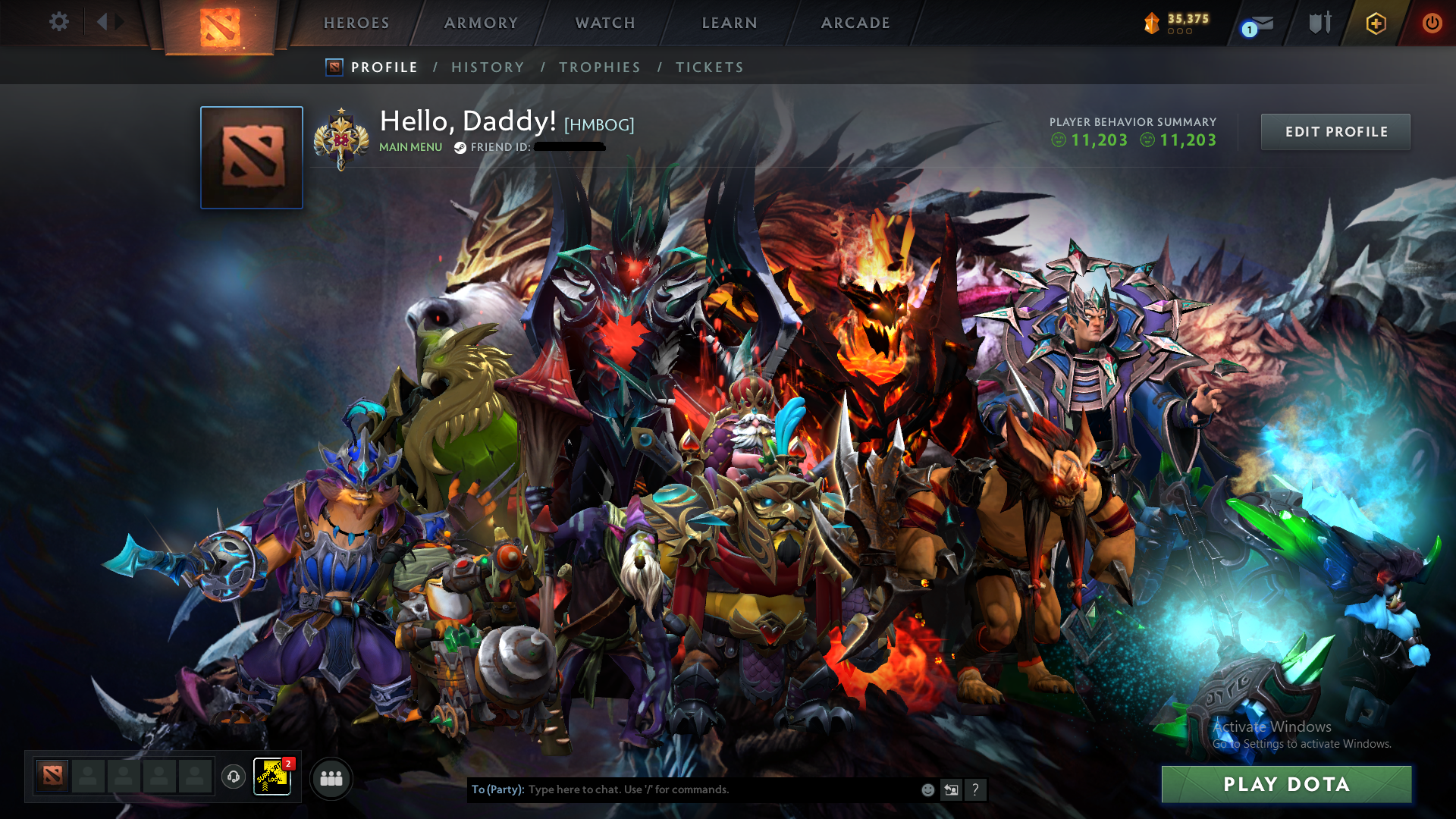 Legend I | MMR: 3079 - Behavior: 11203 - Communication: 11203