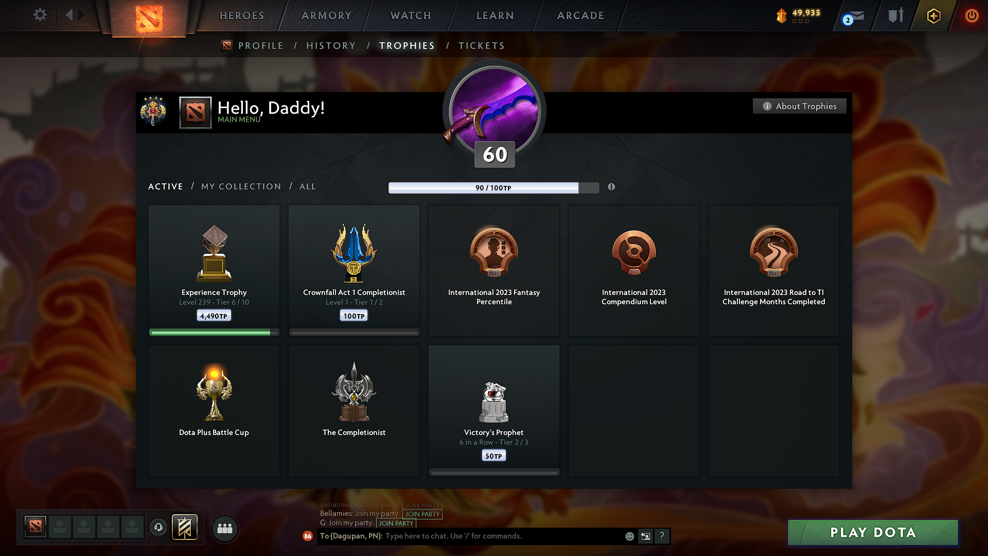 Legend V | MMR: 3540 - Behavior: 11929 - Communication: 11923