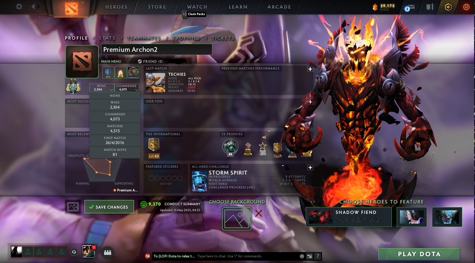 Archon II | MMR: 2404 - Behavior: 9370