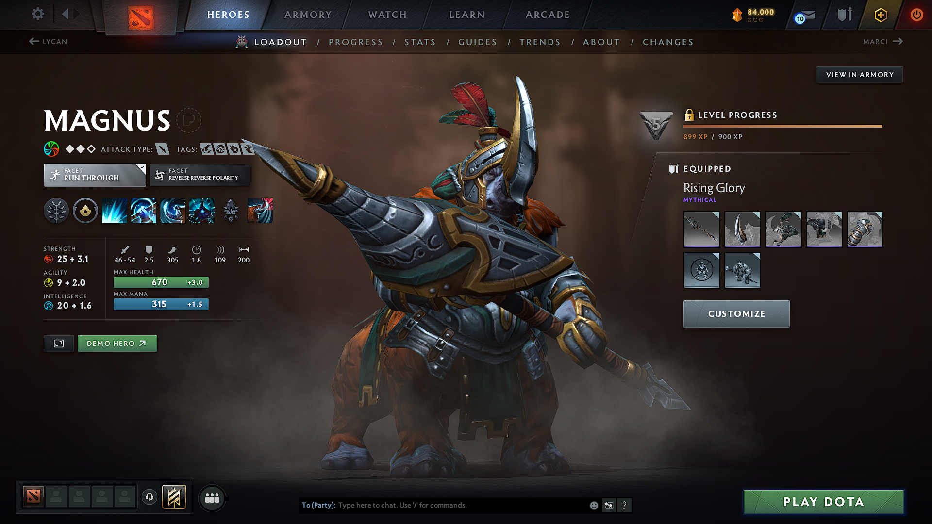 Legend V | MMR: 3655 - Behavior: 8461 - Communication: 8461