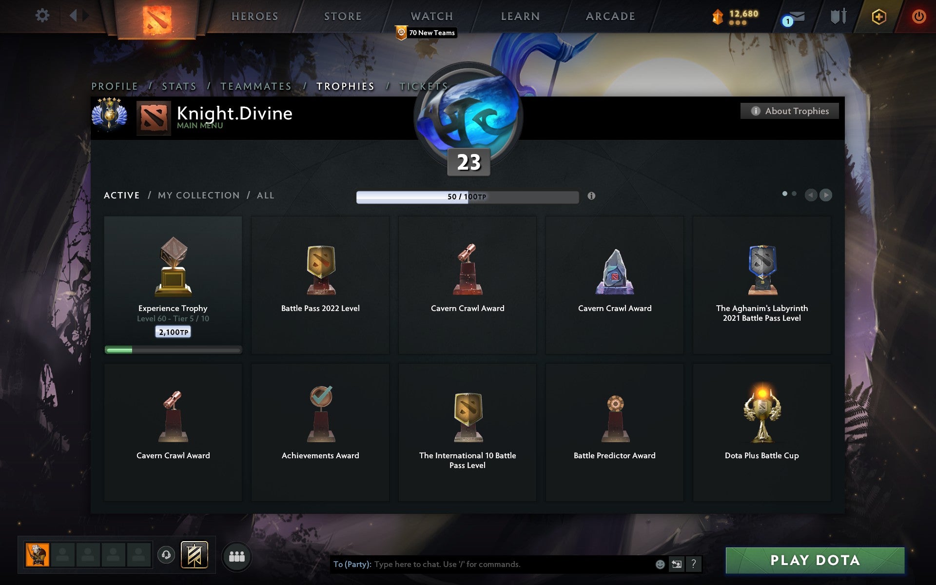 Divine V | MMR: 5451 - Behavior: 10000